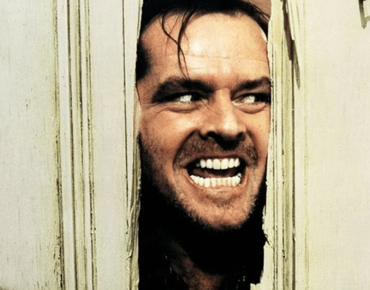 Jack Nicholson em O iluminado