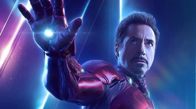 Robert Downey Jr. em cena em homem de ferro