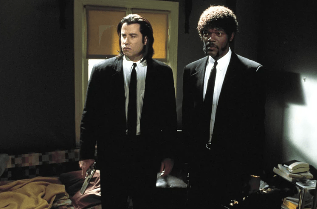 Vincent Vega (John Travolta) e Jules Winnfield (Samuel L. Jackson)