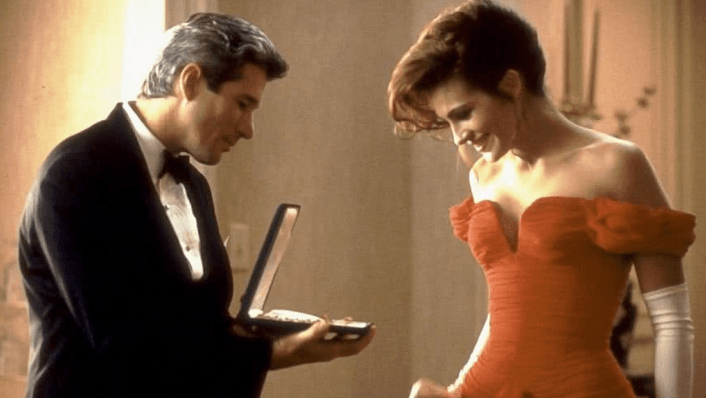 Richard Gere e julia roberts em uma linda mulher