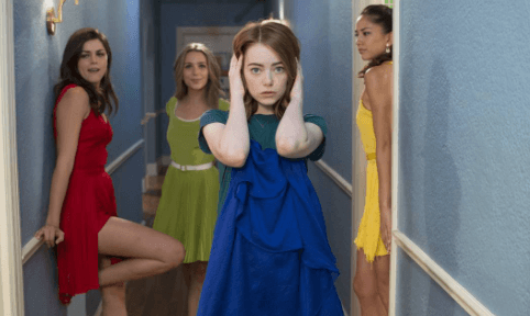 Emma Stone, Jessica Rothe, Sonoya Mizuno e Callie Hernandez em La La Land
