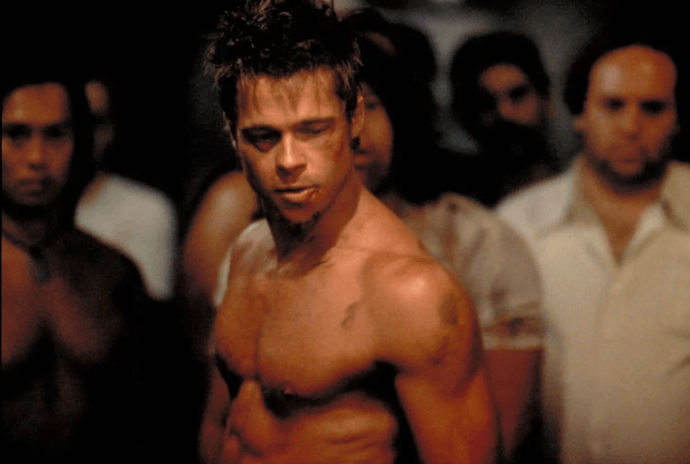 Brad Pitt como Tyler Durden em Clube da Luta